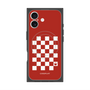 プレミアムスクエアケース with MagSafe［ Racing checkered flag Red - レーシングチェッカーフラッグ レッド ］