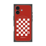 プレミアムスクエアケース with MagSafe［ Racing checkered flag Red - レーシングチェッカーフラッグ レッド ］