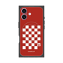 プレミアムスクエアケース with MagSafe［ Racing checkered flag Red - レーシングチェッカーフラッグ レッド ］