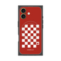 プレミアムスクエアケース with MagSafe［ Racing checkered flag Red - レーシングチェッカーフラッグ レッド ］