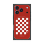 プレミアムスクエアケース with MagSafe［ Racing checkered flag Red - レーシングチェッカーフラッグ レッド ］