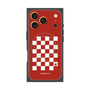 プレミアムスクエアケース with MagSafe［ Racing checkered flag Red - レーシングチェッカーフラッグ レッド ］