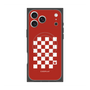 プレミアムスクエアケース with MagSafe［ Racing checkered flag Red - レーシングチェッカーフラッグ レッド ］