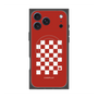 プレミアムスクエアケース with MagSafe［ Racing checkered flag Red - レーシングチェッカーフラッグ レッド ］