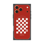 プレミアムスクエアケース with MagSafe［ Racing checkered flag Red - レーシングチェッカーフラッグ レッド ］