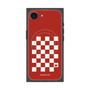プレミアムスクエアケース with MagSafe［ Racing checkered flag Red - レーシングチェッカーフラッグ レッド ］