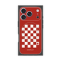 プレミアムスクエアケース with MagSafe［ Racing checkered flag Red - レーシングチェッカーフラッグ レッド ］
