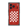 プレミアムスクエアケース with MagSafe［ Racing checkered flag Red - レーシングチェッカーフラッグ レッド ］