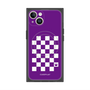 プレミアムスクエアケース with MagSafe［ Racing checkered flag Purple - レーシングチェッカーフラッグ パープル ］