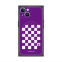 プレミアムスクエアケース with MagSafe［ Racing checkered flag Purple - レーシングチェッカーフラッグ パープル ］