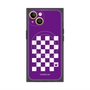 プレミアムスクエアケース with MagSafe［ Racing checkered flag Purple - レーシングチェッカーフラッグ パープル ］