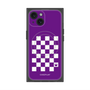 プレミアムスクエアケース with MagSafe［ Racing checkered flag Purple - レーシングチェッカーフラッグ パープル ］