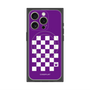 プレミアムスクエアケース with MagSafe［ Racing checkered flag Purple - レーシングチェッカーフラッグ パープル ］