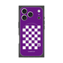 プレミアムスクエアケース with MagSafe［ Racing checkered flag Purple - レーシングチェッカーフラッグ パープル ］