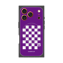 プレミアムスクエアケース with MagSafe［ Racing checkered flag Purple - レーシングチェッカーフラッグ パープル ］