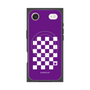 プレミアムスクエアケース with MagSafe［ Racing checkered flag Purple - レーシングチェッカーフラッグ パープル ］