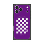 プレミアムスクエアケース with MagSafe［ Racing checkered flag Purple - レーシングチェッカーフラッグ パープル ］
