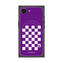 プレミアムスクエアケース with MagSafe［ Racing checkered flag Purple - レーシングチェッカーフラッグ パープル ］