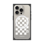 プレミアムスクエアケース with MagSafe［ Racing checkered flag White - レーシングチェッカーフラッグ ホワイト ］