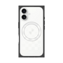プレミアムスクエアケース with MagSafe［ Racing checkered flag White - レーシングチェッカーフラッグ ホワイト ］