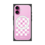 プレミアムスクエアケース with MagSafe［ Racing checkered flag White - レーシングチェッカーフラッグ ホワイト ］