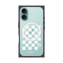 プレミアムスクエアケース with MagSafe［ Racing checkered flag White - レーシングチェッカーフラッグ ホワイト ］