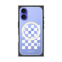 プレミアムスクエアケース with MagSafe［ Racing checkered flag White - レーシングチェッカーフラッグ ホワイト ］