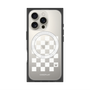 プレミアムスクエアケース with MagSafe［ Racing checkered flag White - レーシングチェッカーフラッグ ホワイト ］