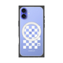 プレミアムスクエアケース with MagSafe［ Racing checkered flag White - レーシングチェッカーフラッグ ホワイト ］