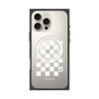 プレミアムスクエアケース with MagSafe［ Racing checkered flag White - レーシングチェッカーフラッグ ホワイト ］
