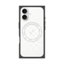 プレミアムスクエアケース with MagSafe［ Racing checkered flag White - レーシングチェッカーフラッグ ホワイト ］