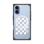 プレミアムスクエアケース with MagSafe［ Racing checkered flag White - レーシングチェッカーフラッグ ホワイト ］
