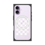 プレミアムスクエアケース with MagSafe［ Racing checkered flag White - レーシングチェッカーフラッグ ホワイト ］
