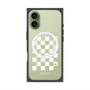 プレミアムスクエアケース with MagSafe［ Racing checkered flag White - レーシングチェッカーフラッグ ホワイト ］
