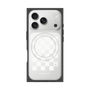 プレミアムスクエアケース with MagSafe［ Racing checkered flag White - レーシングチェッカーフラッグ ホワイト ］