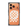 プレミアムスクエアケース with MagSafe［ Racing checkered flag White - レーシングチェッカーフラッグ ホワイト ］