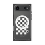 プレミアムスクエアケース with MagSafe［ Racing checkered flag White - レーシングチェッカーフラッグ ホワイト ］