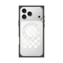 プレミアムスクエアケース with MagSafe［ Racing checkered flag White - レーシングチェッカーフラッグ ホワイト ］