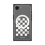プレミアムスクエアケース with MagSafe［ Racing checkered flag White - レーシングチェッカーフラッグ ホワイト ］