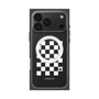 プレミアムスクエアケース with MagSafe［ Racing checkered flag White - レーシングチェッカーフラッグ ホワイト ］