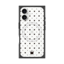 プレミアムスクエアケース with MagSafe［ CASEPLAY Crown dots Black - ケースプレイ・クラウン・ドッツ ブラック ］