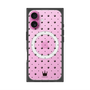 プレミアムスクエアケース with MagSafe［ CASEPLAY Crown dots Black - ケースプレイ・クラウン・ドッツ ブラック ］