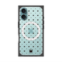 プレミアムスクエアケース with MagSafe［ CASEPLAY Crown dots Black - ケースプレイ・クラウン・ドッツ ブラック ］