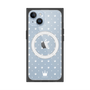 プレミアムスクエアケース with MagSafe［ CASEPLAY Crown dots White - ケースプレイ・クラウン・ドッツ ホワイト ］