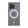 プレミアムスクエアケース with MagSafe［ CASEPLAY Crown dots White - ケースプレイ・クラウン・ドッツ ホワイト ］
