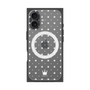 プレミアムスクエアケース with MagSafe［ CASEPLAY Crown dots White - ケースプレイ・クラウン・ドッツ ホワイト ］