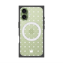 プレミアムスクエアケース with MagSafe［ CASEPLAY Crown dots White - ケースプレイ・クラウン・ドッツ ホワイト ］