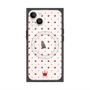 プレミアムスクエアケース with MagSafe［ CASEPLAY Crown dots Red - ケースプレイ・クラウン・ドッツ レッド ］