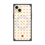 プレミアムスクエアケース with MagSafe［ CASEPLAY Crown dots Red - ケースプレイ・クラウン・ドッツ レッド ］