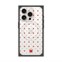プレミアムスクエアケース with MagSafe［ CASEPLAY Crown dots Red - ケースプレイ・クラウン・ドッツ レッド ］